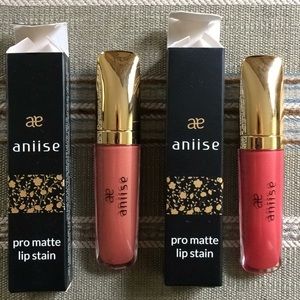 2 beautiful Aniise pro matte lip-stains.
